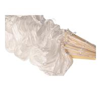 XIAOQENAN Costume d'éventail de danse du ventre à LED en soie - 1,8 m de long - Voile lumineux pour femme - Pour le culte, les louanges - Fabriqué à la main pour la danse/l'extérieur