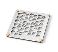 XIAOQENAN Dessous De Plat Cuisine Extérieur en Acier Inoxydable Tapis Refroidissement Antirouille Ventilé À Double Couche avec Attaches en Laiton Coussin Chauffant Cuisson