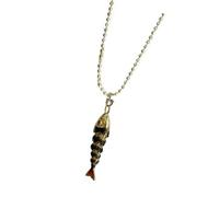 XIAOQENAN Élégant collier en cuivre sur le thème de la mer, collier en cuivre convivial pour un usage quotidien, plusieurs options de couleur, pendentif en cuivre convivial, taille unique, Comme