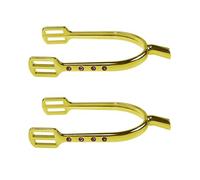 XIAOQENAN Éperon de botte de cheval en alliage de zinc avec strass cloutés Western Boy Équipement de compétition pour homme et femme Décoration durable