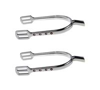 XIAOQENAN Éperon de botte de cheval en alliage de zinc avec strass cloutés Western Boy Équipement de compétition pour homme et femme Décoration durable