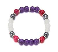 XIAOQENAN Fait à la main géométrique avec perles en pierre naturelle, simple mais élégant pour les tenues décontractées et les aventures de voyage. Bijoux géométriques