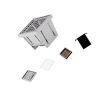 XIAOQENAN Grilles De Camping Pratiques en Acier Inoxydable Conception Pliante Petit Poêle À Barbecue pour Les Amateurs D'activités De Plein Air Pique-niques Cuisine Pique-Nique dans Le Jardin