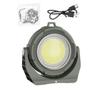 XIAOQENAN Lampe de travail LED portable avec base et batterie rechargeable, lampe de poche solaire, texture ABS, pour camping, garage, construction