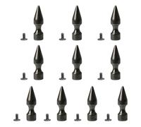 XIAOQENAN Lot de 10 clous à vis élégants en alliage texturé pour ceintures, colliers et accessoires de mode, 23 thick tower 10x35, Comme décrit, Comme décrit.