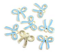 XIAOQENAN Lot de 100 pendentifs en forme de nœud papillon pour colliers, bracelets, pendentifs personnalisés, accessoires papillon, taille unique, Comme décrit, Comme décrit.