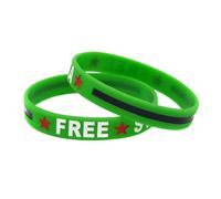 XIAOQENAN Lot de 2 bracelets en silicone pour hommes et femmes qui soutiennent la paix du mouvement, One Size, Comme décrit ci-dessus