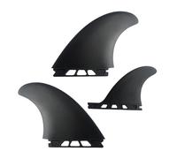 XIAOQENAN Lot de 3 ailerons de surf renforcés en PVC pour planches de surf, longboards, shortboard, équipement de sports nautiques durables