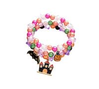 XIAOQENAN Lot de 3 bracelets à breloques en alliage pour fête costumée et Halloween, taille unique, Comme décrit