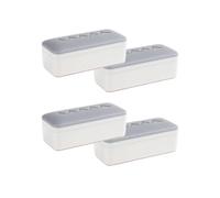 XIAOQENAN Lot de 4 coussinets antidérapants en ABS pour siège de toilette - Accessoire de salle de bain