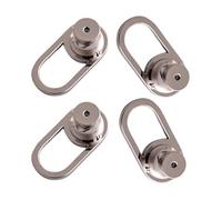 XIAOQENAN Lot de 4 fermoirs de boucles d'oreilles en forme de U pour boucles d'oreilles lourdes et lobes d'oreille tombants - Confortables pour clous d'oreilles lourds, taille unique, Comme décrit