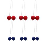 XIAOQENAN Lot de 6 bolas à lancer d'échelle de type lourd pour le jardin, les fêtes sur la plage et le hayon pour le divertissement en famille équipement de jeu portable