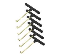 XIAOQENAN Lot de 6 ressorts de rechange en acier carbone pour trampolines avec poignée antidérapante, crochet à ressort lourd