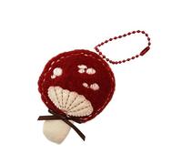 XIAOQENAN Mode Peluche Lapins Keying Champignon Sac Charme Cartoon Broche Décoration de Noël pour Filles Accessoires et Cadeaux Sac en Peluche Accessoire, Pendentif Champignon Rouge, One Size