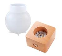 XIAOQENAN Moule en silicone en forme de boules en forme de boule pour veilleuse - Moule en résine époxy - Accessoires de fabrication artisanale