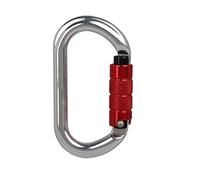 XIAOQENAN Mousqueton d'escalade 25KN en forme de O avec crochet à vis automatique