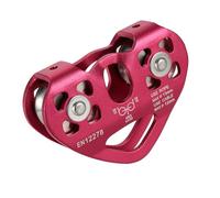 XIAOQENAN Mousqueton d'escalade portable avec poulie pour randonnée et installation rapide Mousqueton en alliage d'aluminium