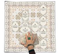 XIAOQENAN Nappe de table de divinations pour cartes de lecture, nappe de divinations, tapisserie, astrologie, sorcellerie, décoration de table, motif de lecture, nappe de table spirituelle