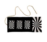 XIAOQENAN Organisateurs de tarots faits à la main, en polylin, lavable, motif artistique audacieux, compact pliable pour oracles et compacts de cartes à jouer