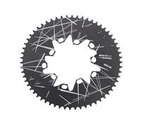 XIAOQENAN Plateau ovale en alliage d'aluminium pour vélos pliants de route 52T/54T/56T/58T/60T, vélos ovales pliants ovales