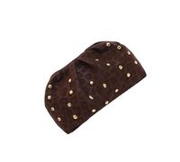 XIAOQENAN Pochettes pour femmes et filles - Sac à main souple en forme de nuage tendance pour raviolis froncés - Sac à main de soirée en perles - Nuage plissé, Couleur café., One Size