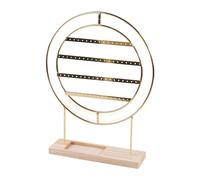 XIAOQENAN Présentoir À Bijoux En Bois Et Métal Fabriqué À La Main Organisateur De Boucles D'oreilles Bucoliques Pour Clous D'oreilles Cerceaux Parfait Mère Sœur Femmes Organisateurs