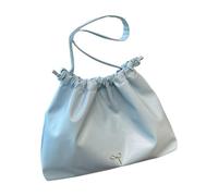 XIAOQENAN Sac à bandoulière convertible pour femme en PU design Plunas PU Poignet Aisselle pour déplacements et travaux en aisselle spacieuse, bleu