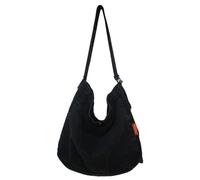 XIAOQENAN Sac à bandoulière en jean de grande capacité pour femme, sac à bandoulière léger et pratique pour voyage, shopping ou école, Noir , One Size