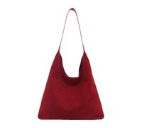 XIAOQENAN Sac à bandoulière tendance pour un usage quotidien avec de grands compartiments pour sac à main essentiel souple décontracté sous les bras sac à main à bandoulière, Rouge, One Size