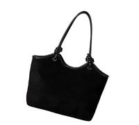 XIAOQENAN Sac à bandoulière texturé en polyuréthane de qualité supérieure avec espace de rangement généreux, esthétique coréenne, sac à main de travail en daim PU de qualité supérieure pour femme