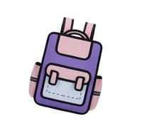 XIAOQENAN Sac à dos amusant avec dessins animés en papier, sac d'école, sac à dos décontracté, sac à dos pour les voyages scolaires et les aventures quotidiennes, sac ergonomique, b, One Size