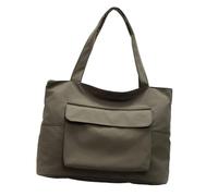 XIAOQENAN Sac à main élégant Casul avec compartiment principal spacieux et sac de travail en tissu renforcé pour femme, Vert, One Size