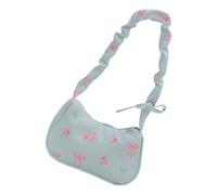 XIAOQENAN Sac à main plissé pour femme - Grande capacité - Sac à main de transport simple sous les bras - Imprimé floral - Épaule simple - Aisselle plissée - Sac à main pour femme - Imprimé floral