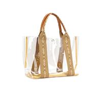 XIAOQENAN Sac à main spacieux en PVC transparent pour le rangement et les vacances à la plage, sac à bandoulière, grand sac à main sous les aisselles, sac de rangement transparent, b, One Size
