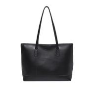 XIAOQENAN Sac à main tendance en cuir PU pour les réunions de travail et le shopping avec beaucoup d'espace pour vos effets personnels, Noir , One Size