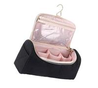 XIAOQENAN Sac de rangement avec crochet de suspension pour bigoudis accessoires étui de voyage pour multi-styler et accessoires de voyage pour bigoudis accessoires, Noir