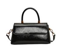 XIAOQENAN SophistiquatedCrossbody Bag With Adjustable Strap Practical PU Leather Shoulder Handba for Work Shopping and Social Event Modern Retro Fashion, Noir , One Size