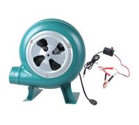 XIAOQENAN Souffleur High Velocities 12 V 2 A avec câble de 130 cm, petit ventilateur avec clip de batterie pour la cuisine en plein air et le démarrage de l'outil de cuisine en plein air