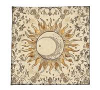 XIAOQENAN Tapis de méditation en velours de qualité supérieure avec motif ésotérique pour rassemblements spirituels, tissu de lecture en velours