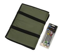 XIAOQENAN Tapis de protection pliable pour pêche à la carpe avec aiguille d'appât, accessoires de pêche en plein air, équipement de pêche, sangles de pesage, tapis d'atterrissage