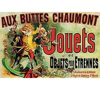 XIAOQIU Aux Buttes Chaumont Jouets Plaque en métal décorative 20,3 x 30,5 cm