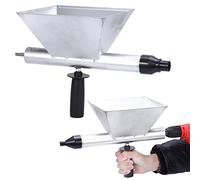 Xiaoqiu Pistolet À Mortier Seringue À Mortier en Acier avec 4 Buses Pompe À Mortier Machine À Crépir Pulvérisateur De Mortier De Ciment pour Joint De Mortier, Mur De Pierre, Mur De Briques, Sols