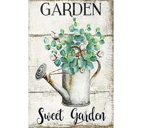 XIAOQIU Plaque en métal avec inscription « Garden Sweet Garden Farm » - Style rétro - 20,3 x 30,5 cm