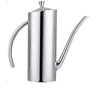 XiaoShenLu Distributeur d'huile d'olive de Acier Inoxydable, burette huile cuisine pour huile d'olive végétale, 500ml