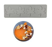 XiaoShenLu Moule 3D Feuille d'érable creuses pour fondant et dentelle, tapis dentelle, Moule à chocolat et sucre Décoration de gâteau Dessus de cupcake
