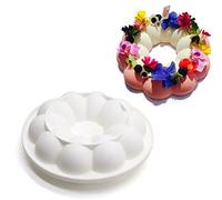 XiaoShenLu Moule à gâteau en mousse de silicone, ustensiles de cuisson Dessert Mousse DIY Chocolat Savon Bougie Moule, Citrouille