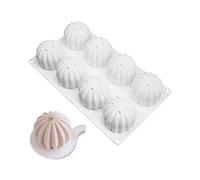 XiaoShenLu Moule à gâteau en mousse de silicone, ustensiles de cuisson Dessert Mousse DIY Chocolat Savon Bougie Moule, 8 Trous Cactus