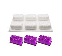 XiaoShenLu Moules en Silicone pour gâteau, Moule 3D pour Glace Chocolat Pâtisserie Dessert, 6 Trous Amour