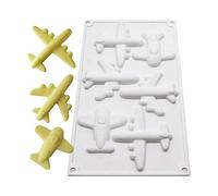 XiaoShenLu Mousse Moule à Gateau en Silicone, moules 3D pour Glace Chocolat Pâtisserie Dessert,6 Trous Forme de Avion