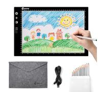 XIAOSTAR Tablette Lumineuse A4,Table Lumineuse Dessin à LED | Type-C,Luminosité Réglable,Tableau de Peinture au Diamant pour Broderie Diamant,Animation(Fonction minuterie)